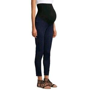 Time & Tru Maternity Jeggings Size XXL 20 Denim Pull On Leggings Belly Band NEW